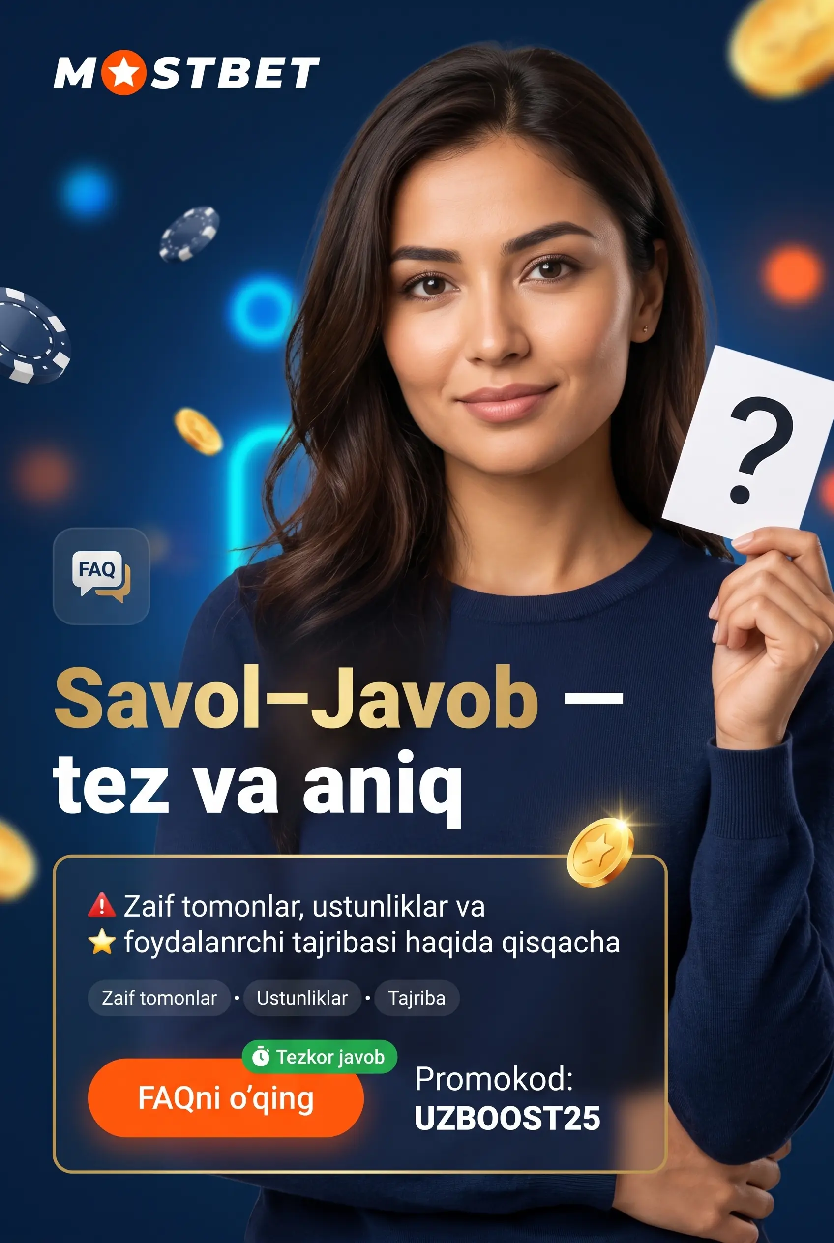 Mostbet savol-javob bo'limi