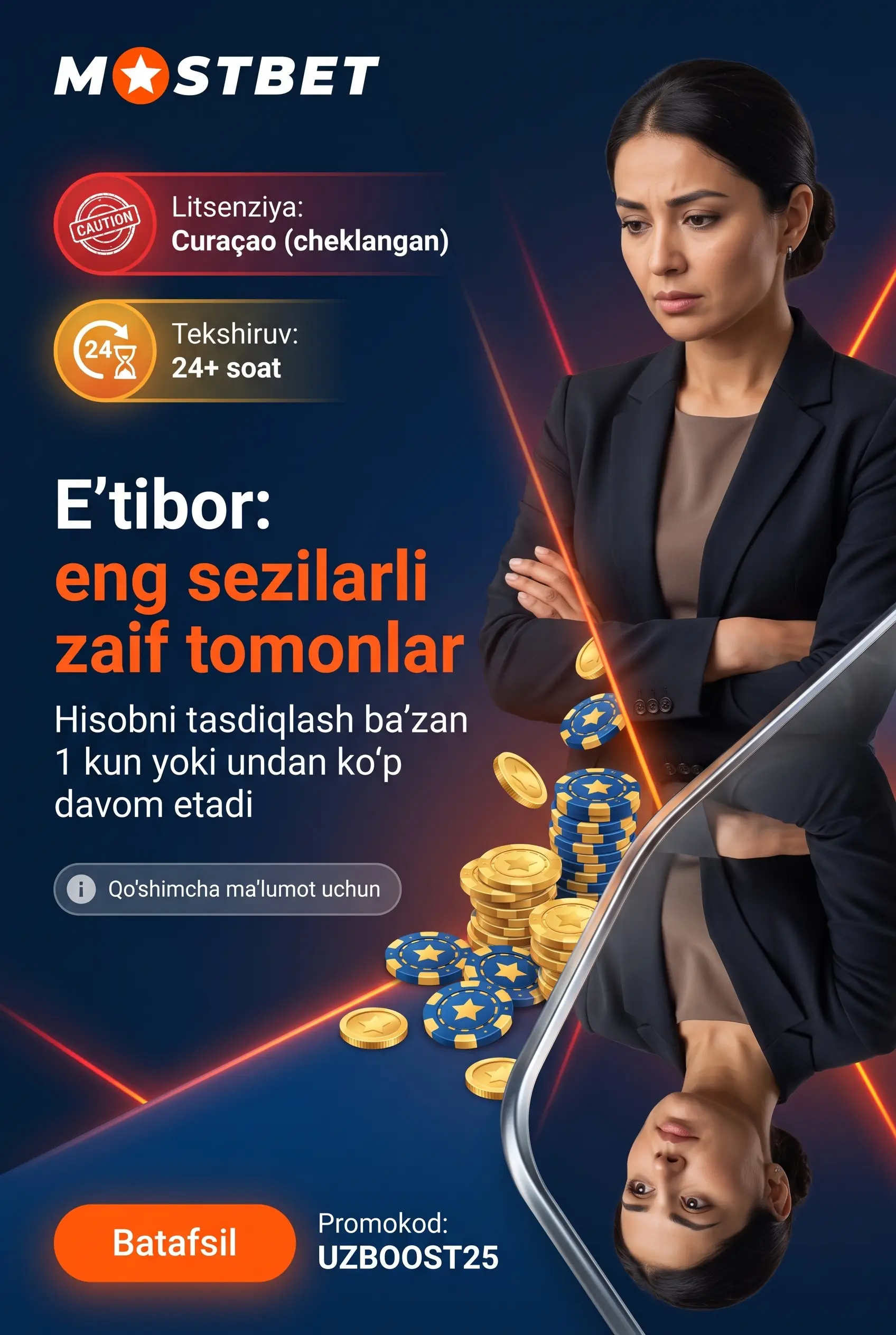 Mostbetning eng sezilarli zaif tomonlari qaysilar
