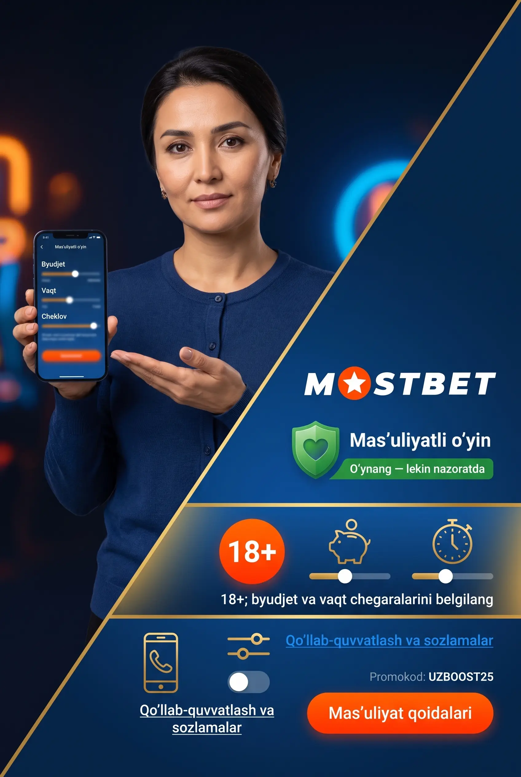 Responsible Gaming va mas'uliyatli o'yin